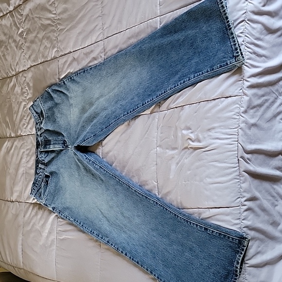 Men's Vintage Rue TwentyOne Jeans, Light Denim Blue, Size 36 X 34 - Picture 1 of 11